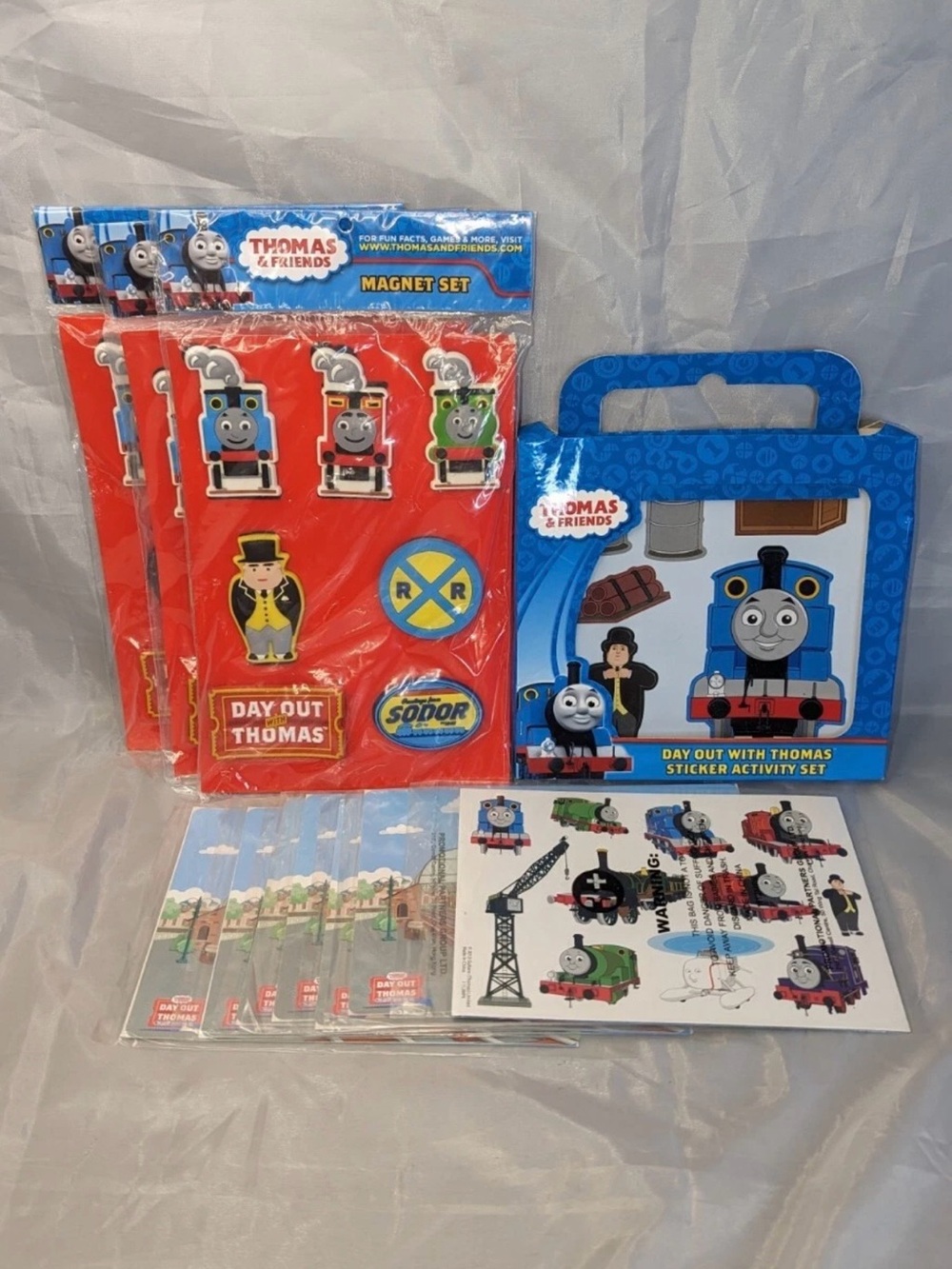 Lot Of 11 Thomas & Friends Day Out With Thomas Items Stickers Magnets NEW SEALED